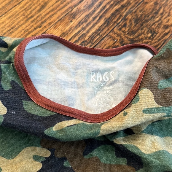 Rags Romper 2T Camo Toddler - Picture 3 of 3